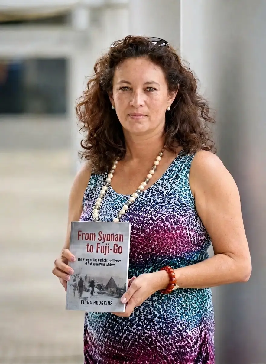 Fiona Hodgkins, author of From Syonan to Fuji-Go